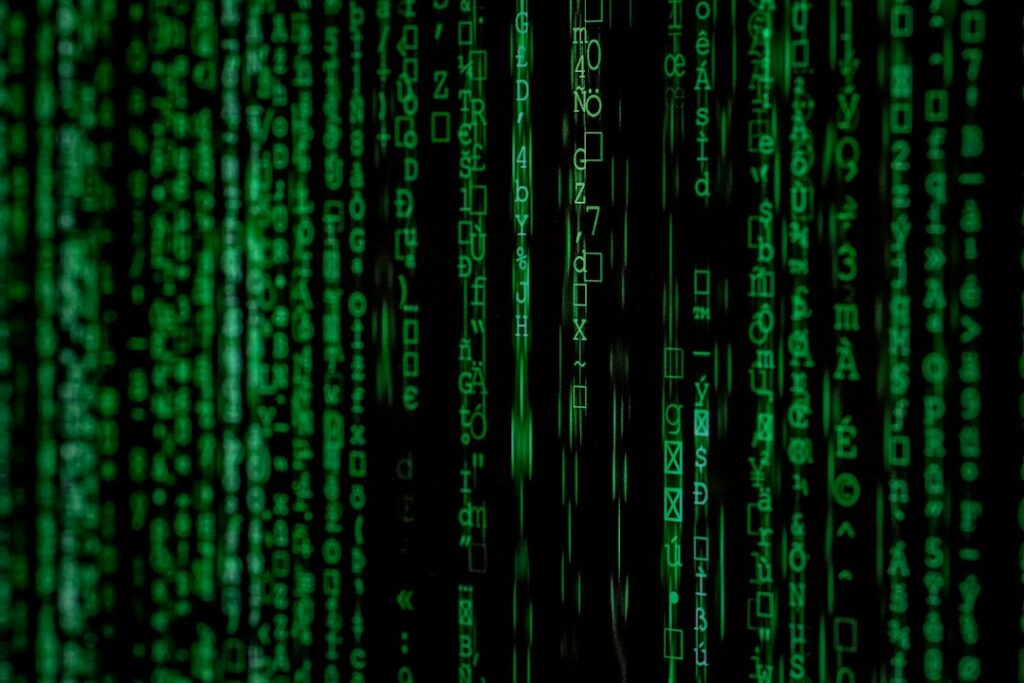 Code on a computer screen representing robots.txt rules and AI crawler control